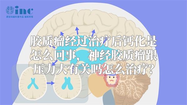 胶质瘤经过治疗后钙化是怎么回事，神经胶质瘤跟压力大有关吗怎么治疗？