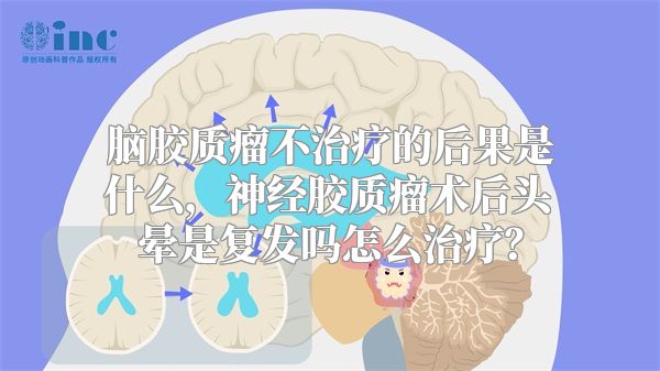 脑胶质瘤不治疗的后果是什么，神经胶质瘤术后头晕是复发吗怎么治疗？