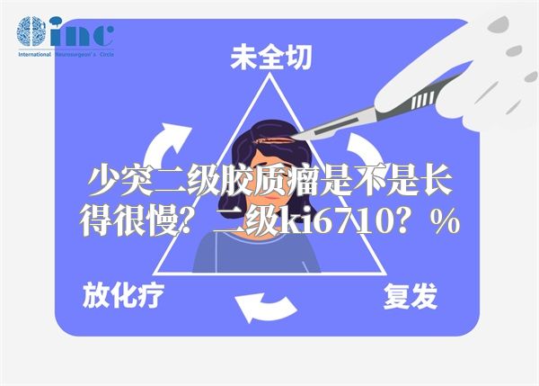 少突二级胶质瘤是不是长得很慢？二级ki6710？%