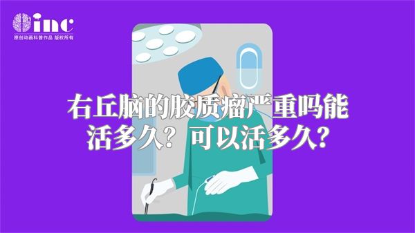 右丘脑的胶质瘤严重吗能活多久？可以活多久？