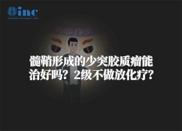 髓鞘形成的少突胶质瘤能治好吗？2级不做放化疗？