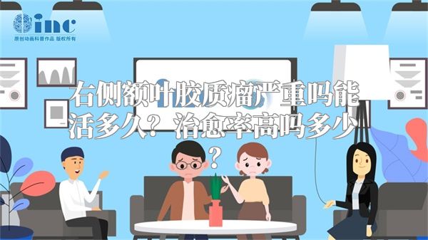 右侧额叶胶质瘤严重吗能活多久？治愈率高吗多少？