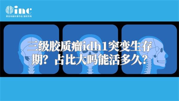 三级胶质瘤idh1突变生存期？占比大吗能活多久？