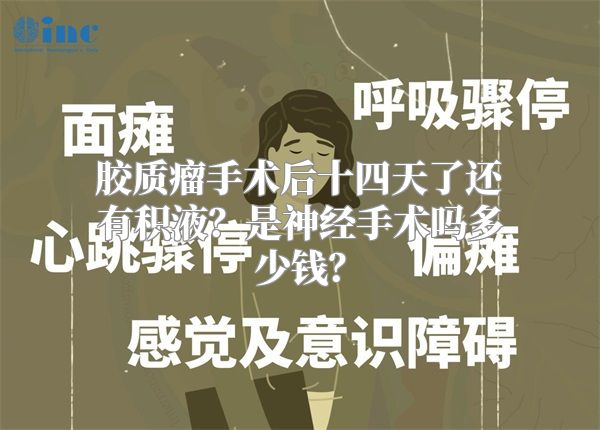 胶质瘤手术后十四天了还有积液？是神经手术吗多少钱？