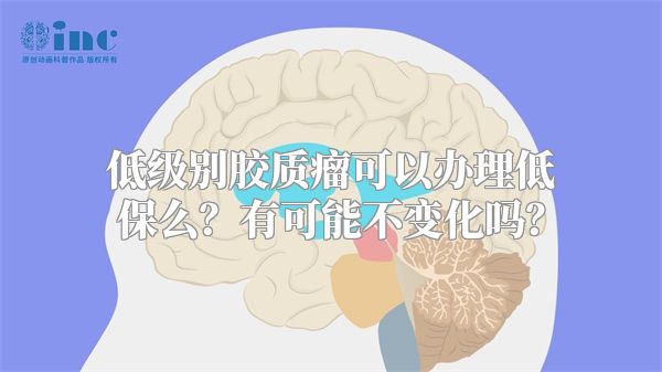 低级别胶质瘤可以办理低保么？有可能不变化吗？