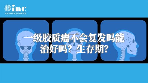 一级胶质瘤不会复发吗能治好吗？生存期？