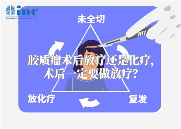 胶质瘤术后放疗还是化疗，术后一定要做放疗？