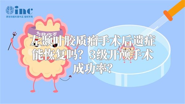 左颞叶胶质瘤手术后遗症能恢复吗？3级开颅手术成功率？