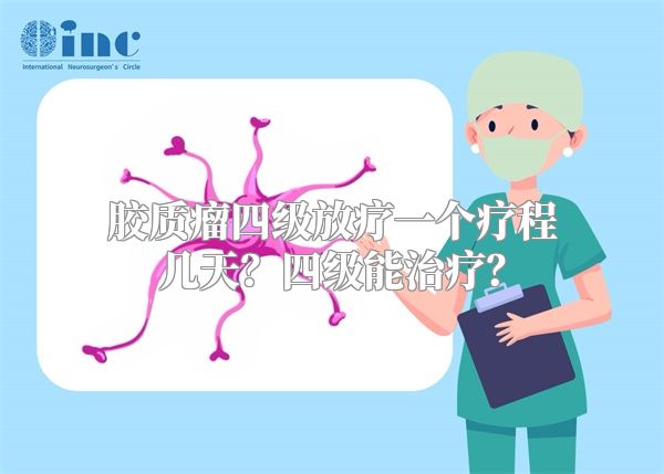 胶质瘤四级放疗一个疗程几天？四级能治疗？