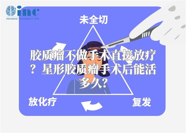 胶质瘤不做手术直接放疗？星形胶质瘤手术后能活多久？