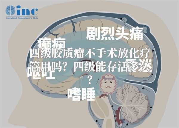 四级胶质瘤不手术放化疗管用吗？四级能存活多久？