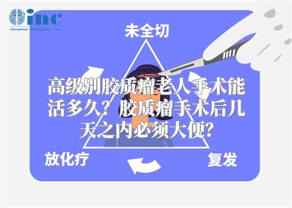 高级别胶质瘤老人手术能活多久？胶质瘤手术后几天之内必须大便？