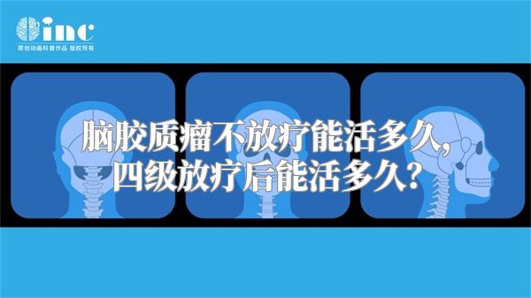 脑胶质瘤不放疗能活多久，四级放疗后能活多久？