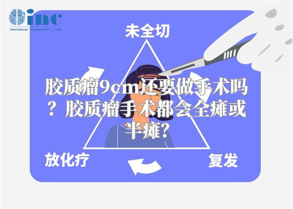 胶质瘤9cm还要做手术吗？胶质瘤手术都会全瘫或半瘫？