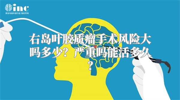 右岛叶胶质瘤手术风险大吗多少？严重吗能活多久？