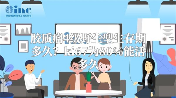 胶质瘤4级野生型生存期多久？ki67为80%能活多久