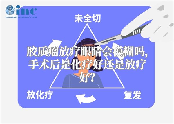 胶质瘤放疗眼睛会模糊吗，手术后是化疗好还是放疗好？