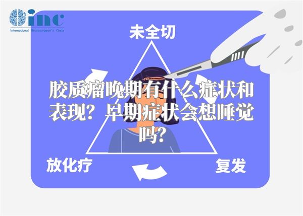 胶质瘤晚期有什么症状和表现？早期症状会想睡觉吗？