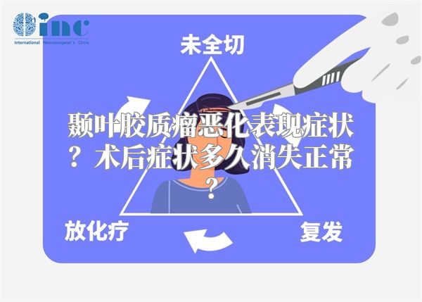 颞叶胶质瘤恶化表现症状？术后症状多久消失正常？