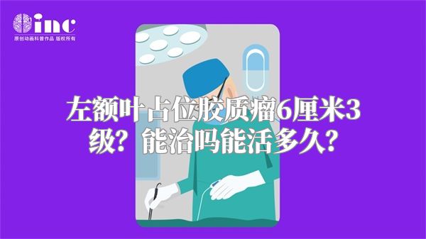 左额叶占位胶质瘤6厘米3级？能治吗能活多久？