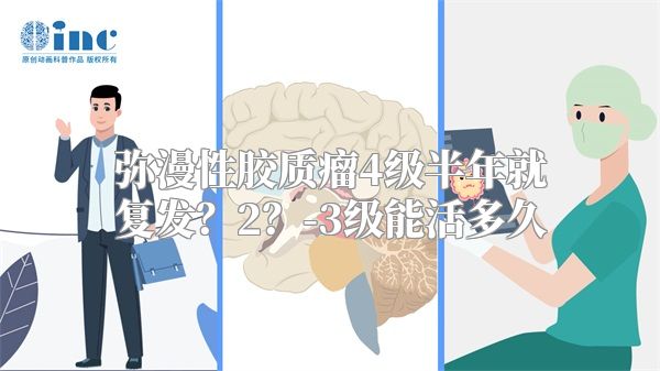 弥漫性胶质瘤4级半年就复发？2？-3级能活多久