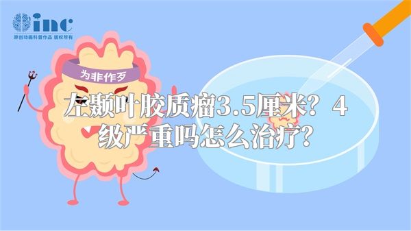 左颞叶胶质瘤3.5厘米？4级严重吗怎么治疗？