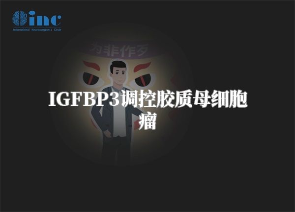 IGFBP3调控胶质母细胞瘤