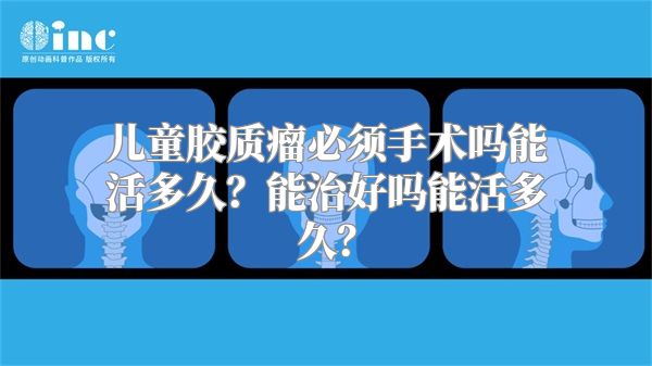 儿童胶质瘤必须手术吗能活多久？能治好吗能活多久？