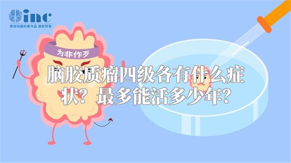 脑胶质瘤四级各有什么症状？最多能活多少年？