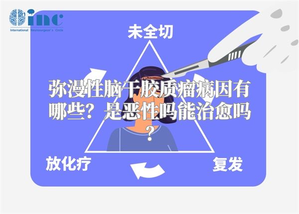 弥漫性脑干胶质瘤病因有哪些？是恶性吗能治愈吗？