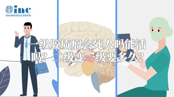 一级胶质瘤会死人吗能活吗？二级变一级要多久？