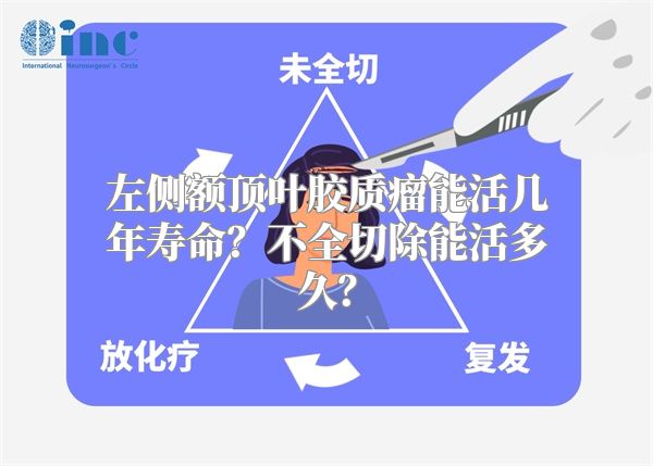 左侧额顶叶胶质瘤能活几年寿命？不全切除能活多久？