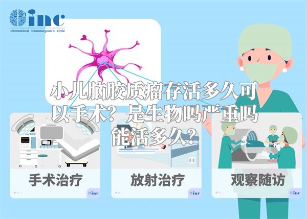 小儿脑胶质瘤存活多久可以手术？是生物吗严重吗能活多久？