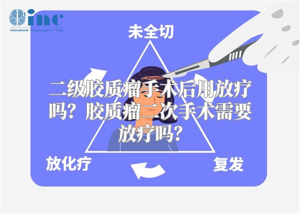 二级胶质瘤手术后用放疗吗？胶质瘤二次手术需要放疗吗？