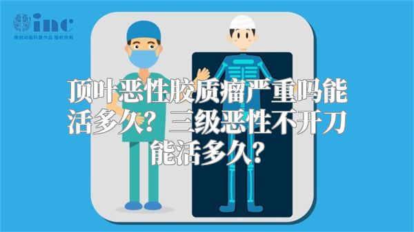 顶叶恶性胶质瘤严重吗能活多久？三级恶性不开刀能活多久？