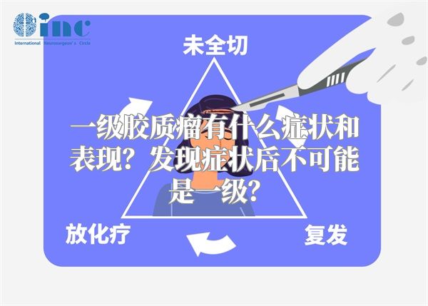 一级胶质瘤有什么症状和表现？发现症状后不可能是一级？