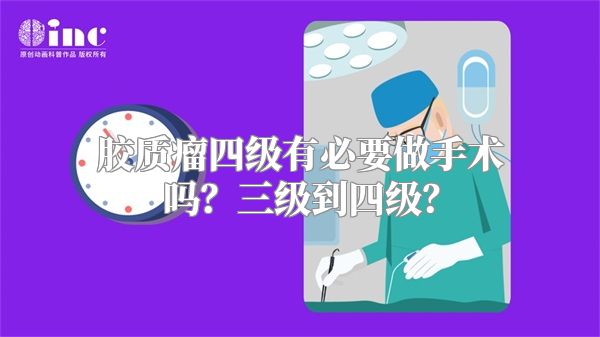 胶质瘤四级有必要做手术吗？三级到四级？