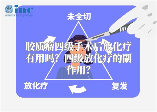 胶质瘤四级手术后放化疗有用吗？四级放化疗的副作用？