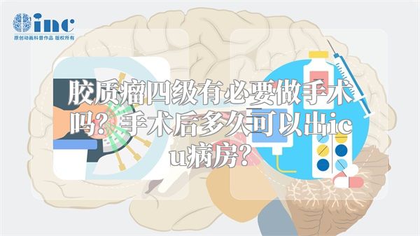 胶质瘤四级有必要做手术吗？手术后多久可以出icu病房？