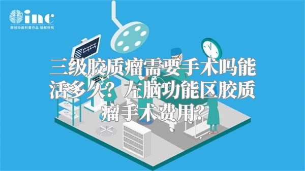 三级胶质瘤需要手术吗能活多久？左脑功能区胶质瘤手术费用？