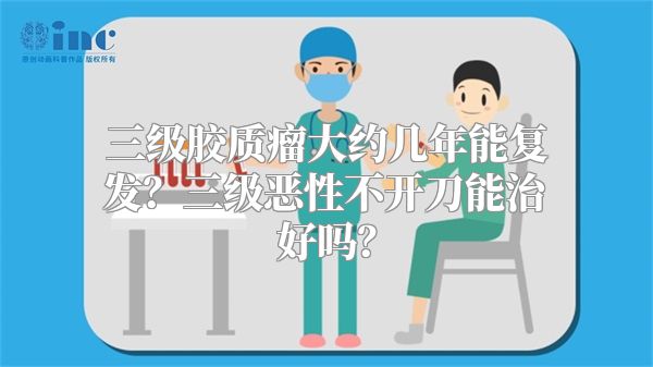 三级胶质瘤大约几年能复发？三级恶性不开刀能治好吗？