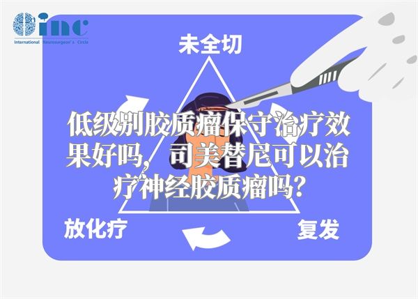 低级别胶质瘤保守治疗效果好吗，司美替尼可以治疗神经胶质瘤吗？