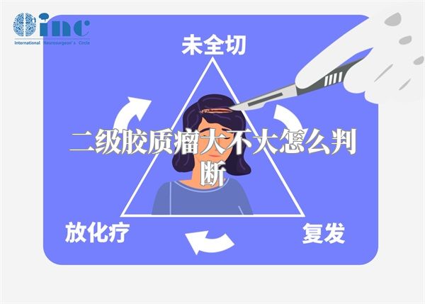 二级胶质瘤大不大怎么判断