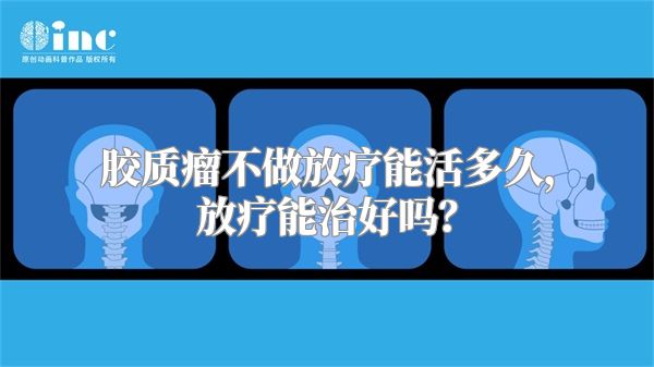 胶质瘤不做放疗能活多久，放疗能治好吗？