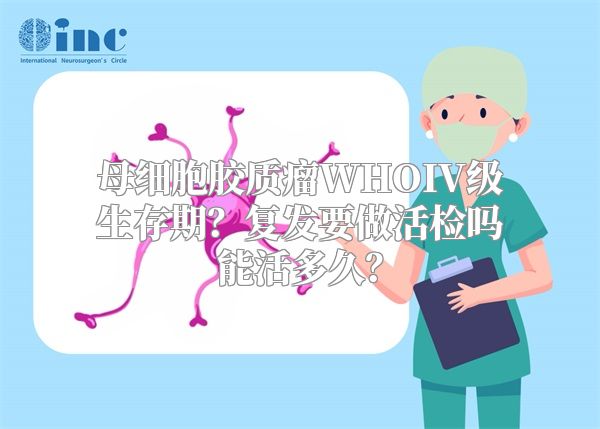 母细胞胶质瘤WHOIV级生存期？复发要做活检吗能活多久？