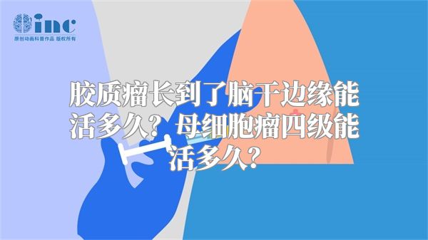 胶质瘤长到了脑干边缘能活多久？母细胞瘤四级能活多久？