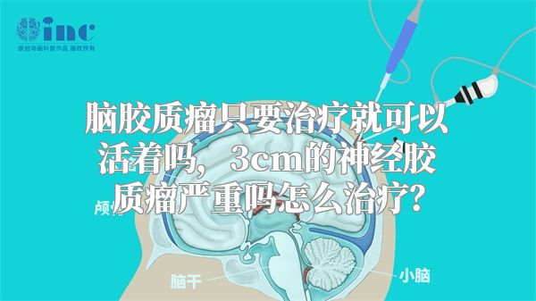 脑胶质瘤只要治疗就可以活着吗，3cm的神经胶质瘤严重吗怎么治疗？