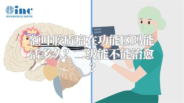 额叶胶质瘤在功能区吗能活多久？二级能不能治愈？