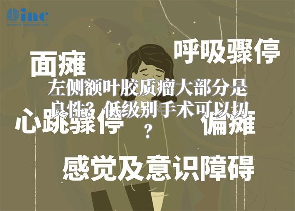 左侧额叶胶质瘤大部分是良性？低级别手术可以切？