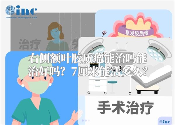 右侧额叶胶质瘤能治吗能治好吗？7厘米能活多久？